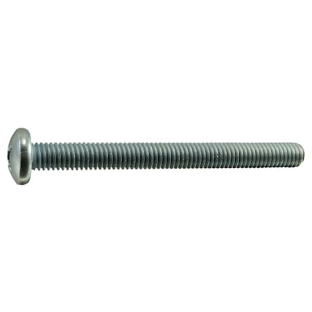 Midwest Fastener 3/18"-16 x 4 in Phillips Pan Machine Screw, Zinc Plated Steel, 6 PK 37823